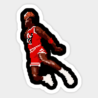 Michael Jordan pixel dunk Sticker